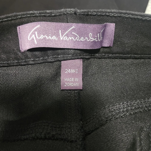 Gloria Vanderbilt women's Amanda boot cut jeans size 24WS short black new - Picture 8 of 10